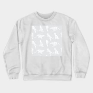 Light Gray Leopard Silhouettes Crewneck Sweatshirt